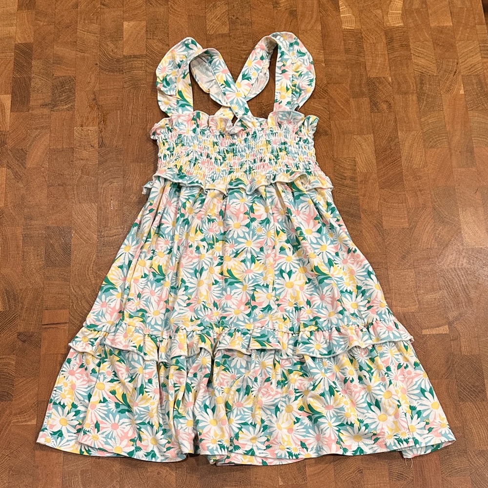 Angel Dear Smocked Ruffle Tiered Sundress, 2t